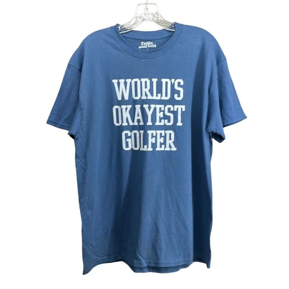 Feelin Good Tees "World's Okayest Golfer" Size Large (L)‎